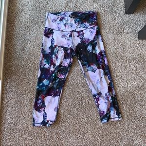 Floral yoga pants.